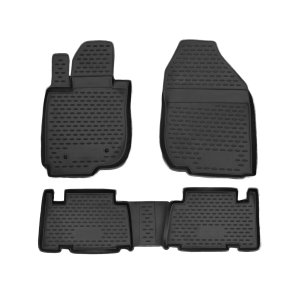 Toyota RAV4 Floor Mats - Omac - Rubber TPE 4 Pcs - Black - '06-'12